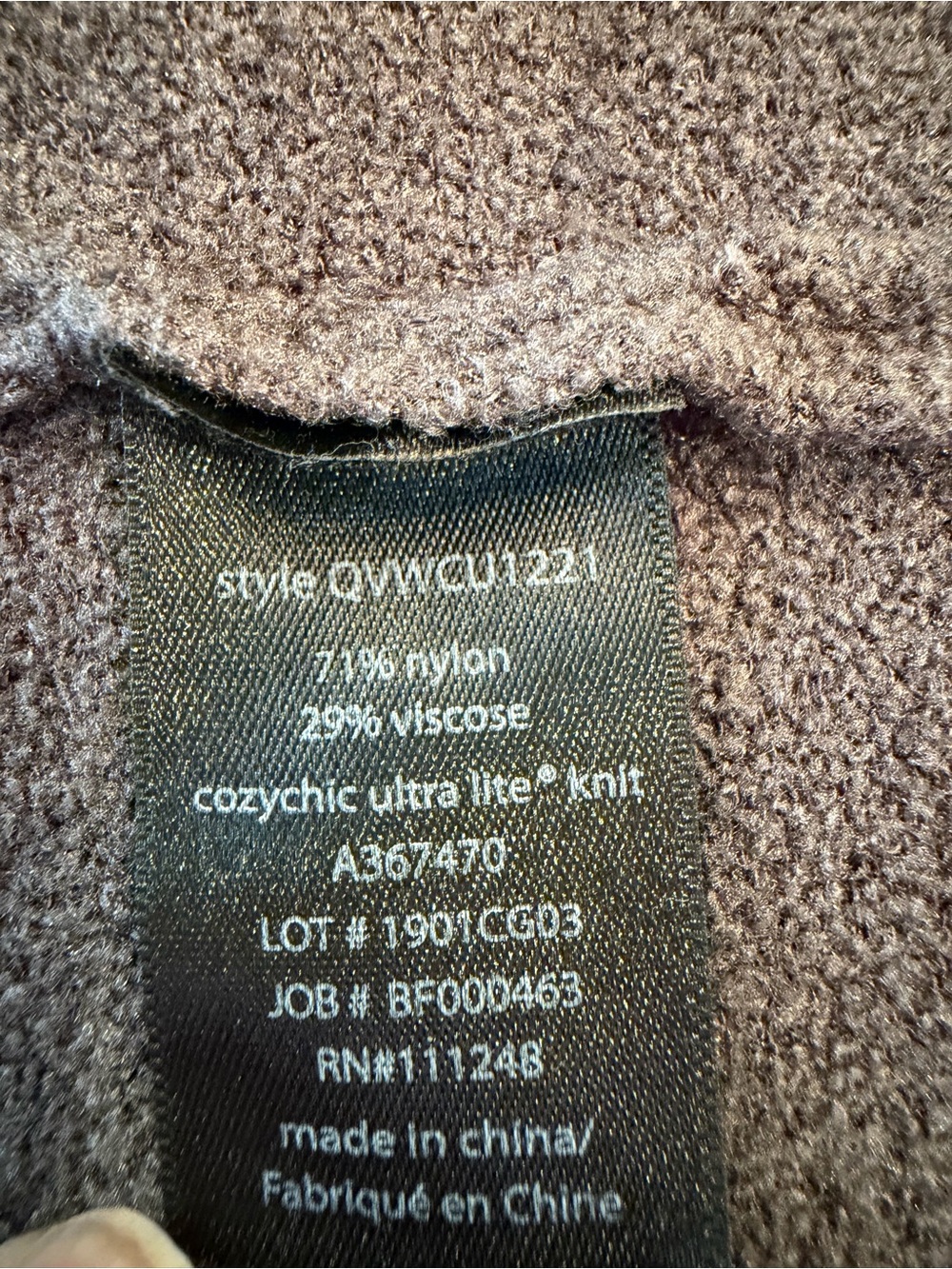 Barefoot Dreams Cozy Chic Ultra Lite Women's Charcoal Hooded Cardigan Size XL - Picture 6 of 7